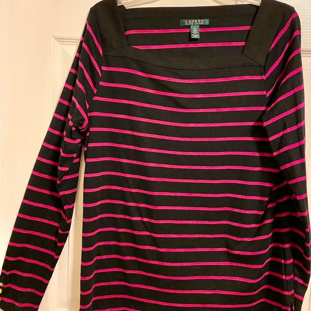 Long sleeve stripe shirt